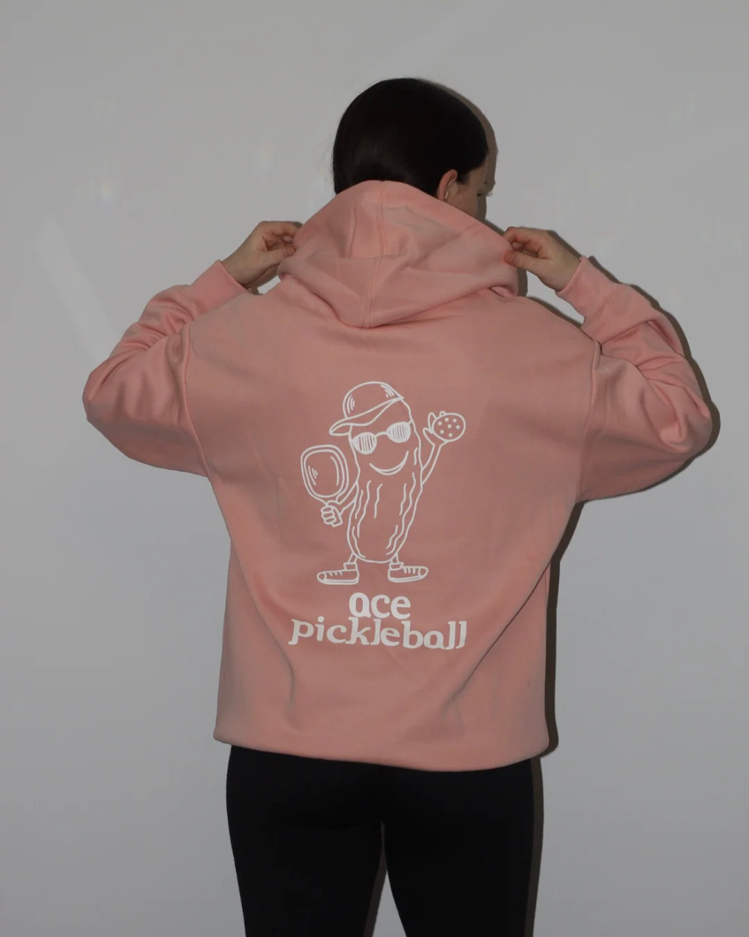 ACE Pickleball Signature Hoodie Salmon Pink - Pickle - Image 3