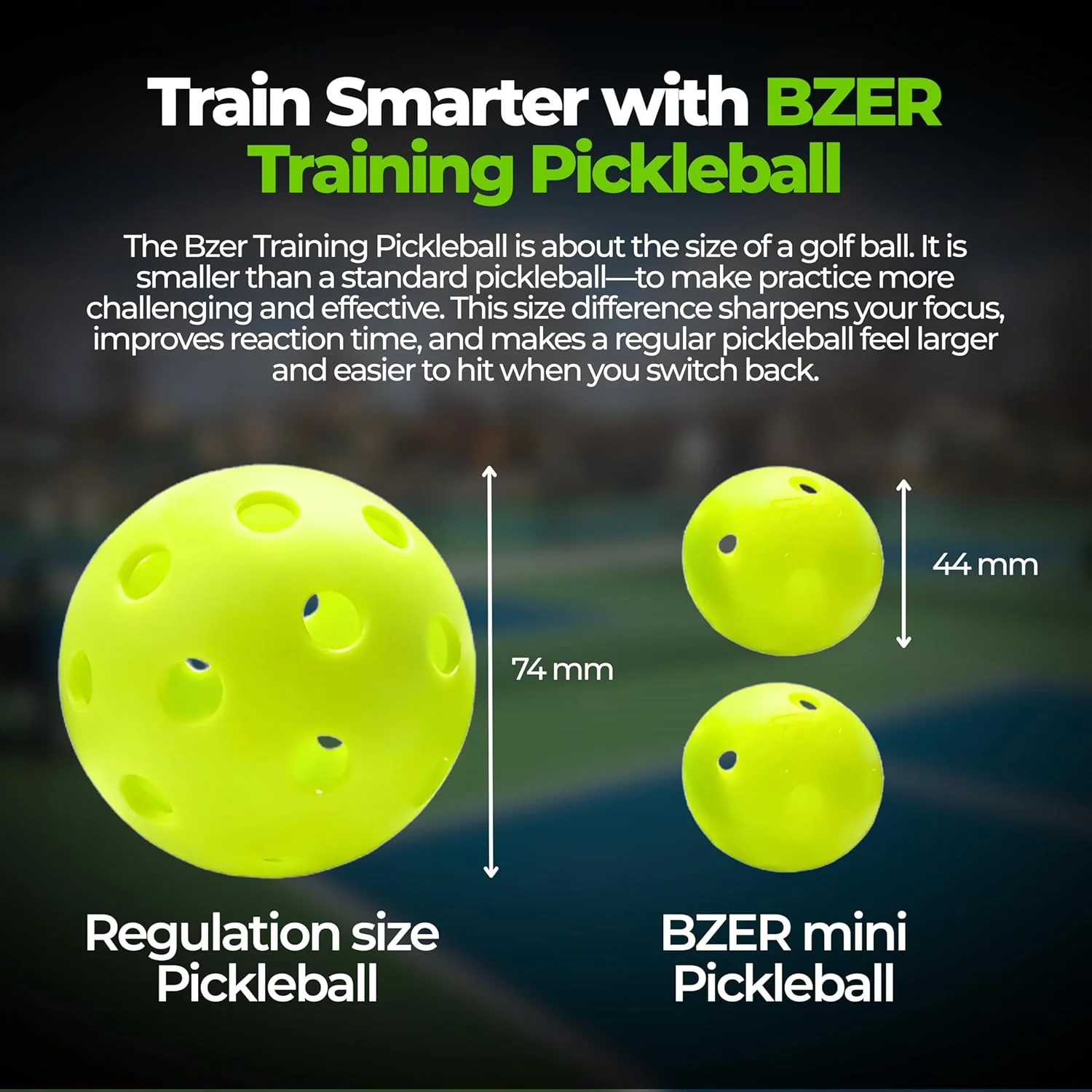 bZer Training Pickleballs (Sleeve of 3) - Image 5
