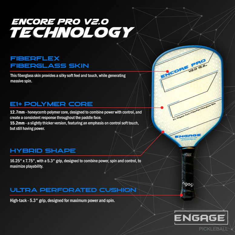 ENGAGE Encore Pro V2.0 Pickleball Paddle - Image 6