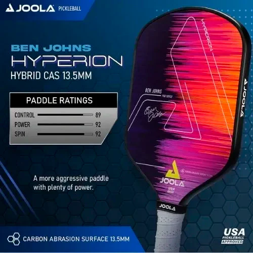 JOOLA Ben Johns Hyperion CAS 13.5 Graphite Paddle - Image 8