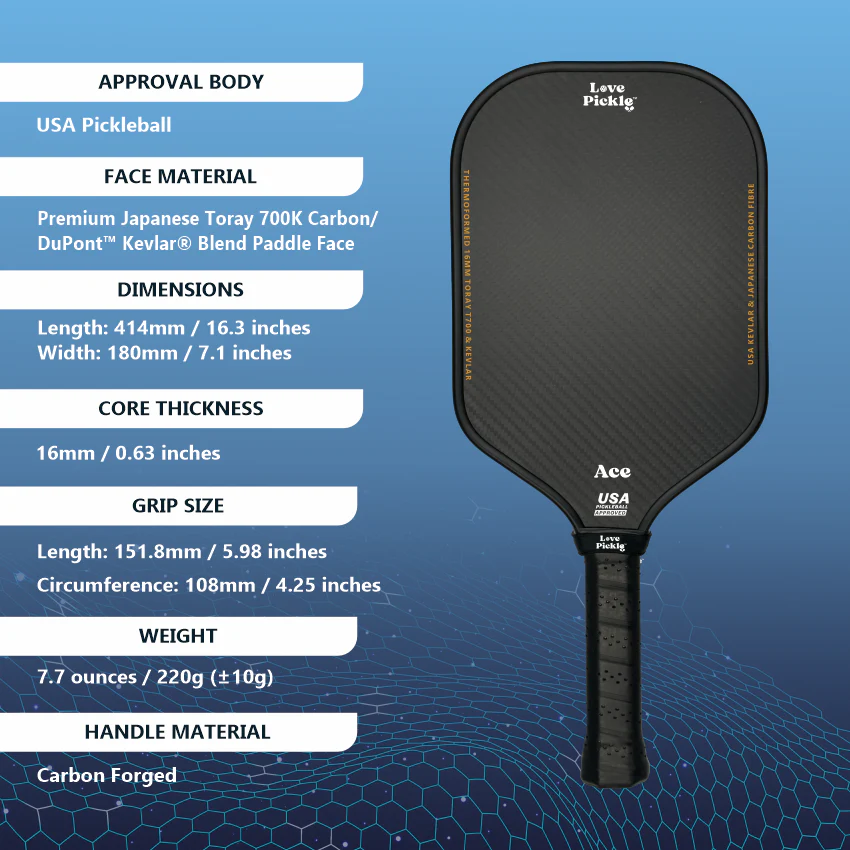 Love Pickle Ace Pickleball Paddle - Image 6