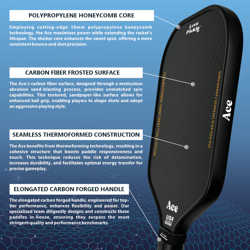Love Pickle Ace Pickleball Paddle - Image 8