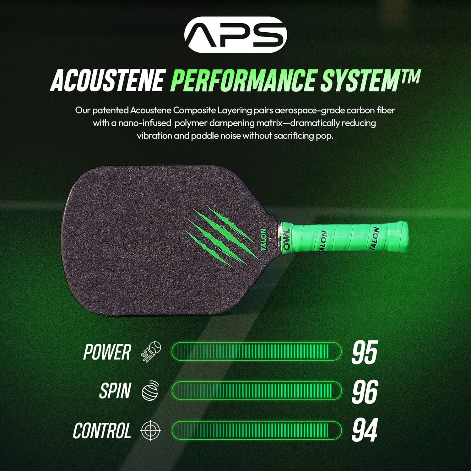 OWL Talon X1 Eclipse Green Paddle - Image 6