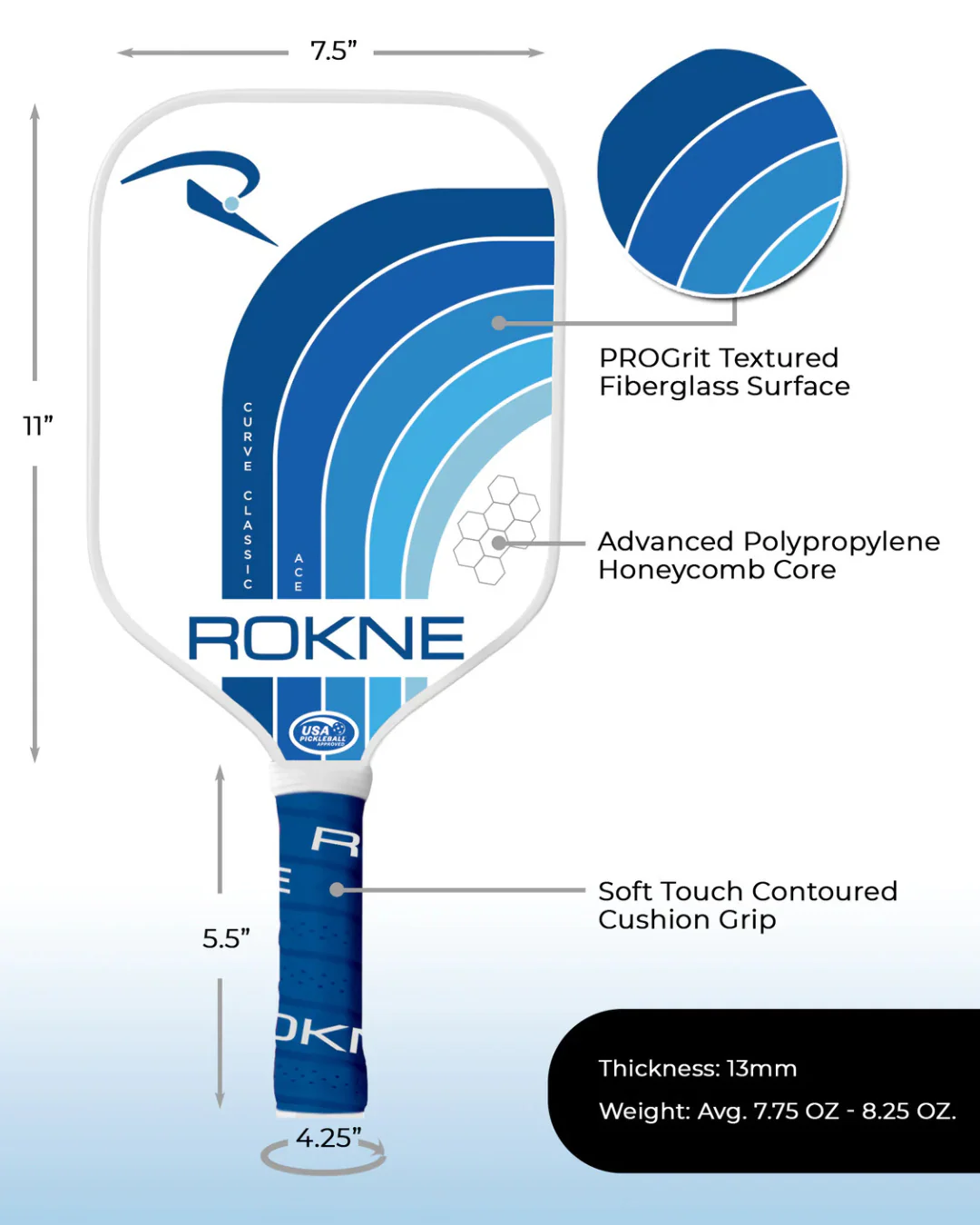 ROKNE Curve Classic Ace Paddle - Image 3