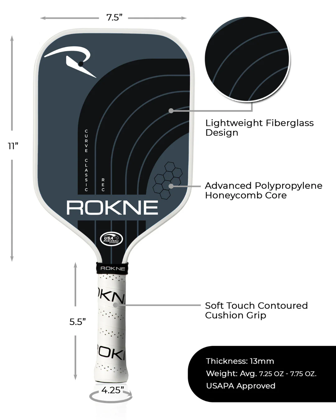 ROKNE Curve Classic REC Paddle - Image 4