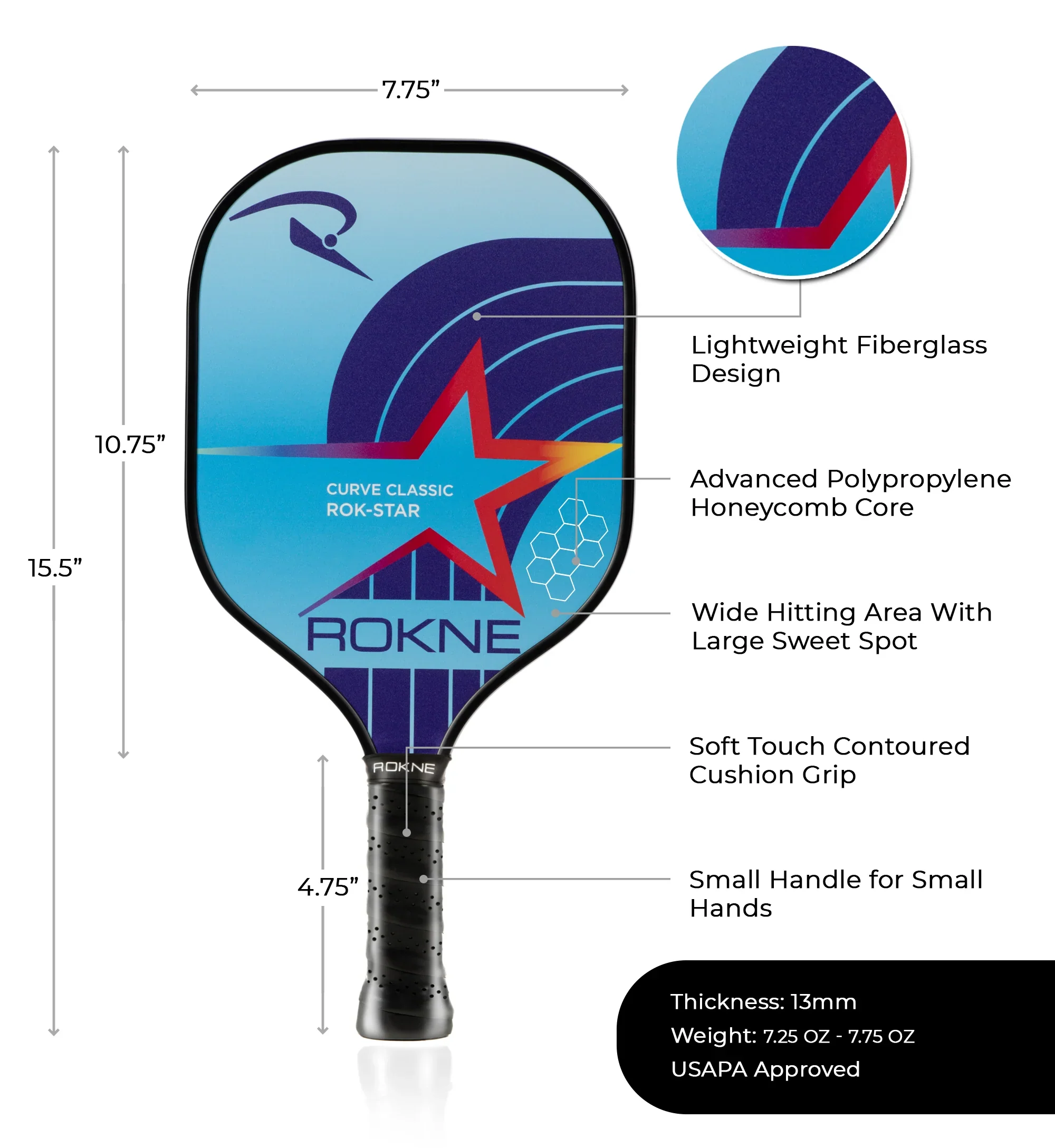 ROKNE ROK Star Junior Paddle - Image 3