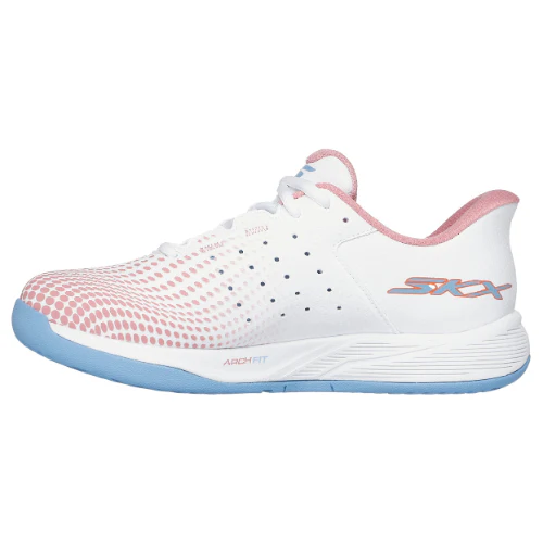 Skechers Viper Court Reload White/Blue/Pink - Image 3